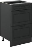 Vicco Keukenonderkast R-Line, Antraciet landelijk/Antraciet, 50 cm zonder werkblad