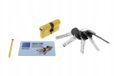 Merkloos Messing Cilinderslot - 30x50mm, 5 Sleutels