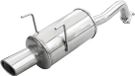 100% InoXcar 100% RVS Sportuitlaat passend voor Fiat 500 1.4 16v (100pk) 2007- 90x70mm