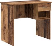 vidaXL Bureau Oud Hout 90 x 49 x 75 cm Bewerkt Hout