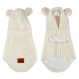 Love Wooly Love Story Knuffeljas van krullende wol, L/45 cm, Wooly Ecru