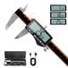 HARDELL Professionele digitale meter, 150 mm / 6 inch King Foot batterij met groot LCD-scherm, roestvrij staal, automatische uitschakeling, inch/MM/breuken voor DIY/Home/3D