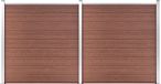 vidaXL Composiet Schutting 353x186 cm Bruin
