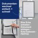 magnetofix Magnetoplan magnetische informatiehouder A4, zilver, 2 stuks