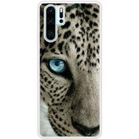 P30 Pro Oeil de léopard bedrukt siliconen hoesje