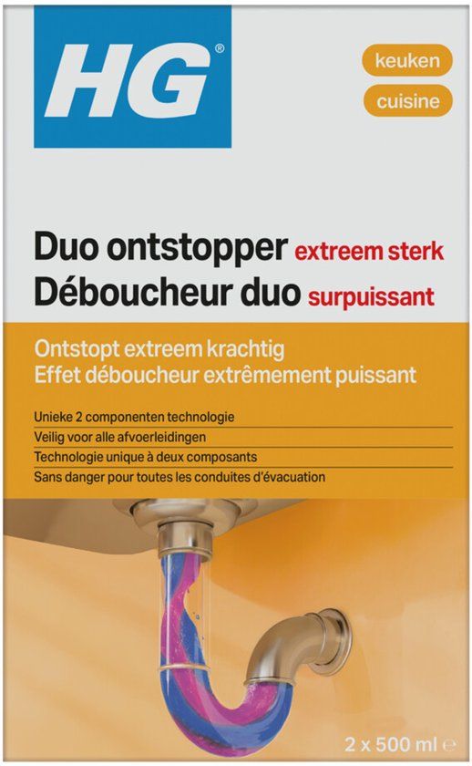HG Duo Ontstopper - 6 x 1 liter - Voordeelverpakking