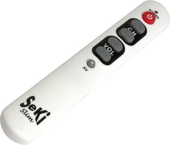 Seki Slim Universele Afstandsbediening - Wit - Zelf Leerbaar