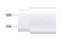 Samsung Samsung Oplader USB C, voedingsadapter 25 W, ultrasnel, snel opladen, originele oplader, zonder kabel, wit