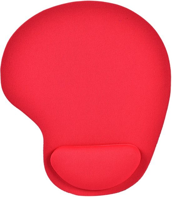 KOOZIEEU Mousepad met neoprene toplaag muismat polssteun rood