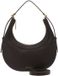 Coccinelle Leren handtas schoudertas Whisper Grained Leather Mini Bag Fango donkergroen