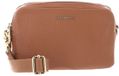 MANDARINA DUCK Sac bandoulière en cuir Mellow Leather Crossbody Camera Bag Pecan Nut Marron clair