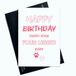 Verjaardagskaart Hond verjaardagskaart met opschrift Happy Birthday From Your Legged Baby - roze - AP76