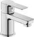 Duravit D-Code ééngreeps wastafelmengkraan S FreshStart en Minusflow, zonder afloop, DC1013002010, Kleur: Chroom hoogglans
