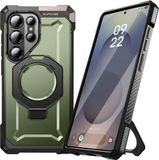SUPCASE Hoesje Geschikt voor Samsung Galaxy S25 Ultra | Unicorn Beetle Grip | Compatibel met MagSafe en Qi2 | Magnetische Back Cover | Militaire Standaard | Kickstand | Groen