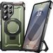 SUPCASE Hoesje Geschikt voor Samsung Galaxy S25 Ultra | Unicorn Beetle Grip | Compatibel met MagSafe en Qi2 | Magnetische Back Cover | Militaire Standaard | Kickstand | Groen