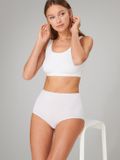 Schiesser Maxislip 95/5 Organic Cotton Vrouwen Wit Effen 4 Stuks M