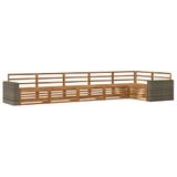 vidaXL - Buiten - bank - set - 6 - st - Naturel - Massief - Acacia - Hout