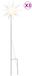 vidaXL Kerstlampen met grondpin en LED's 3 st 57 cm wit