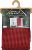 Urban Living Douchegordijn met ringen - donkerrood - polyester - 180 x 200 cm