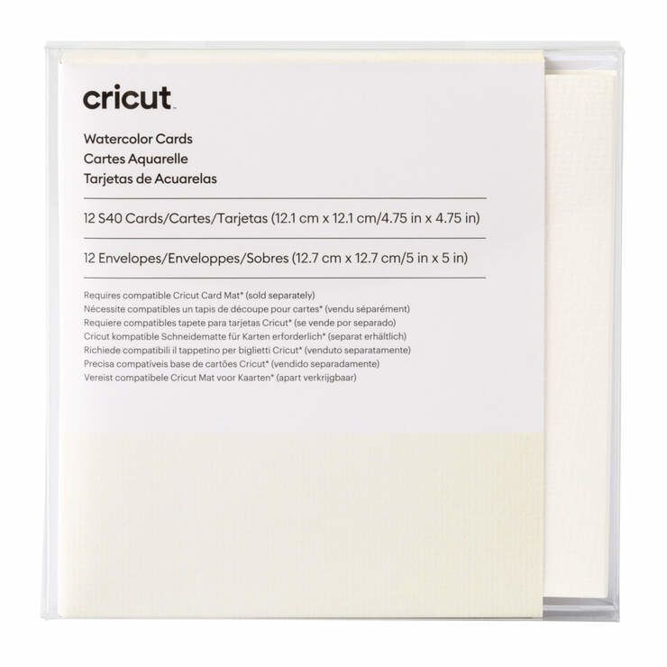 Cricut 2009986 - Standard Greeting Cards - 20 Pack - Ivory/White