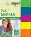 Sigel indexeringsstrookjes - 12x50mm - 5 kleuren - folie - index tabs - SI-HN615