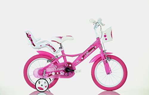 SCH Roses 14 inch roze-4-6 jaar oud, fiets voor kinderen, roze, 14