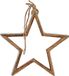 Krist+ Kerstversiering Ster Purpurine Silhouet Ziverachtig Hout Jute (28,5 x 6 x 56 cm)