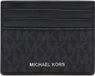 Michael Kors Greyson Unisex Pasjeshouder Leer Zwart