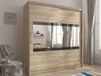 Armoire MADJER III 2 portes coulissantes 180 cm chêne sonoma