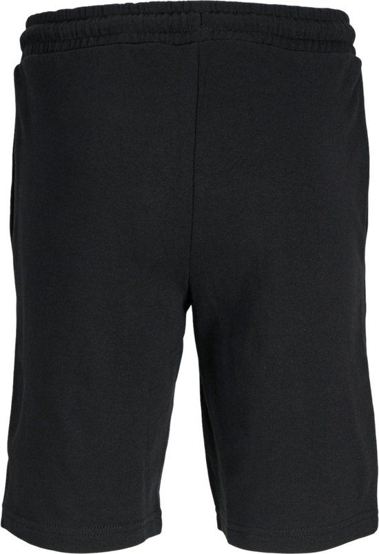 Jack & Jones JPSTKAPPER Sweat Shorts Kinderen Zwart Maat 128 - Katoen - Regular Fit - Lente/Zomer 2024