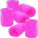Merkloos / Sans marque Angro Bv Pols Zweetbandjes - 6 stuks - Neon Roze - Polyester/Badstof - Volwassenen