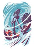 Star Komar Star Wars Classic Vector Hoth - Muurschildering, Posters, Kunstdruk (zonder lijst) - 50 x 70 cm