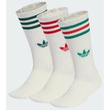 adidas Originals Chaussettes mi-mollet 3 bandes (3 paires), pointure 43-45