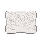 Bonamaison, Digitaal bedrukte muismat, antislip onderkant, voor kantoor en thuis, afmetingen: 22x18 cm