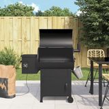 vidaXL Barbecue à pellets - Noir - 104 cm - Fer