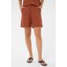 Kaffe Kaffe regular high waist casual short bruin