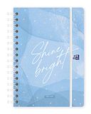 Oxford, Kalender 2022 2023 weekoverzicht, A5 (15 x 21 cm), zelfklevend deksel, Spaans, Design Oxford & Me "Shine"