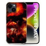 Beschermhoes Apple Beschermhoes voor iPhone 14 Plus (6,7 inch) dier wolf ruimte