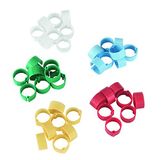 Kerbl Hobbyfarming Kerbl Kunststof clip 8 mm, op kleur gesorteerd, 5 x 20 stuks in blister