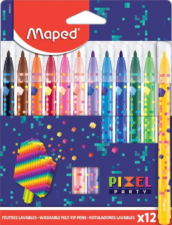 Maped Office Maped Pixel Marker Set - 24 levendige kleuren