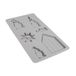 Rayher Siliconen gietvorm kabouter, 14,5 x 26 x 1 cm, 6 vormen voor hangers