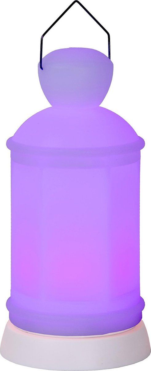 Lucide TOBY-LED Tafellamp Buiten - Ø 10 cm - LED Dimb. - IP54 - RGB - Wit