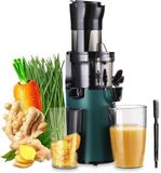 Extracteur de jus lent avec un rendement élevé en jus - Presse à froid compacte pour fruits et légumes