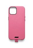 UNTAGS - iPhone 13 Pro Max pallet cover - ledereffect materiaal - zachte microvezel binnenkant anti-kras - roze
