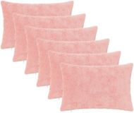 vidaXL Kussensloop 6 stuks Roze 40 x 60 cm Nep Konijnenbont