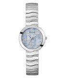 Guess Laguna GW0871L1 Horloge Dames Staal Zilverkleurig Blauw 30 mm