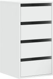 vidaXL Ladekast 40x41x76 cm bewerkt hout wit