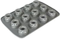 PME CSB123 Muffinbakvorm 1 stuk(s) Staal Grijs Rond