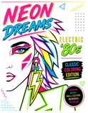 Neon Dreams: Electric '80s Classic Coloring Edition