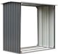 vidaXL abri de jardin 172x91x154 cm acier galvanisé gris